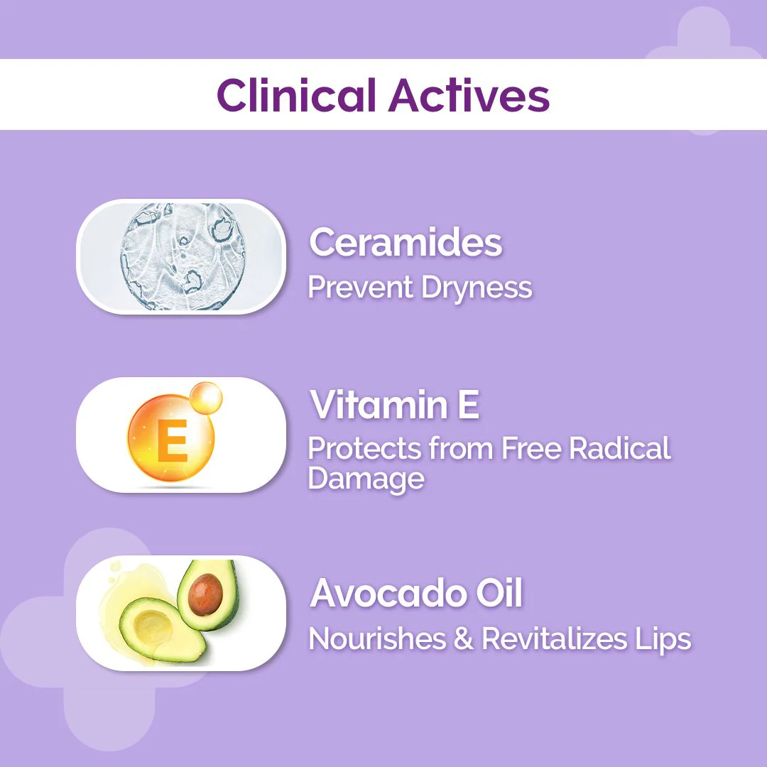 1% Ceramide Complex Lip Balm with Ceramides & Vitamin E, SPF 30 PA++ for Dry & Chapped Lips - 4g - Image 3
