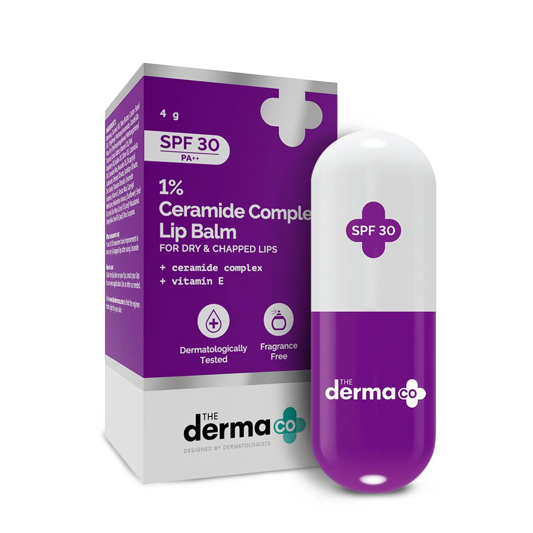 1% Ceramide Complex Lip Balm with Ceramides & Vitamin E, SPF 30 PA++ for Dry & Chapped Lips - 4g - Image 8