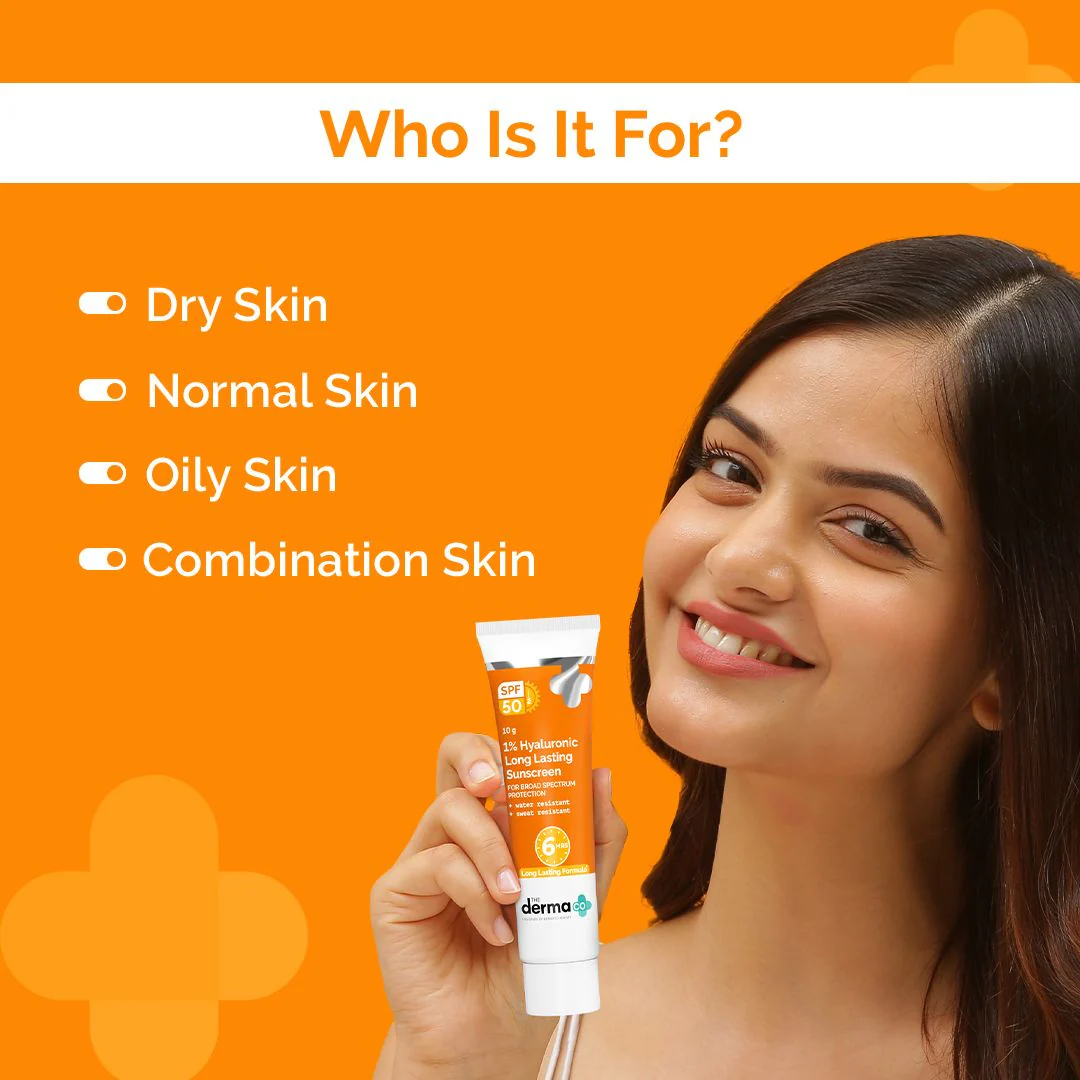 1% Hyaluronic Long Lasting Sunscreen SPF 50 & PA++++ - 10 g - Image 9