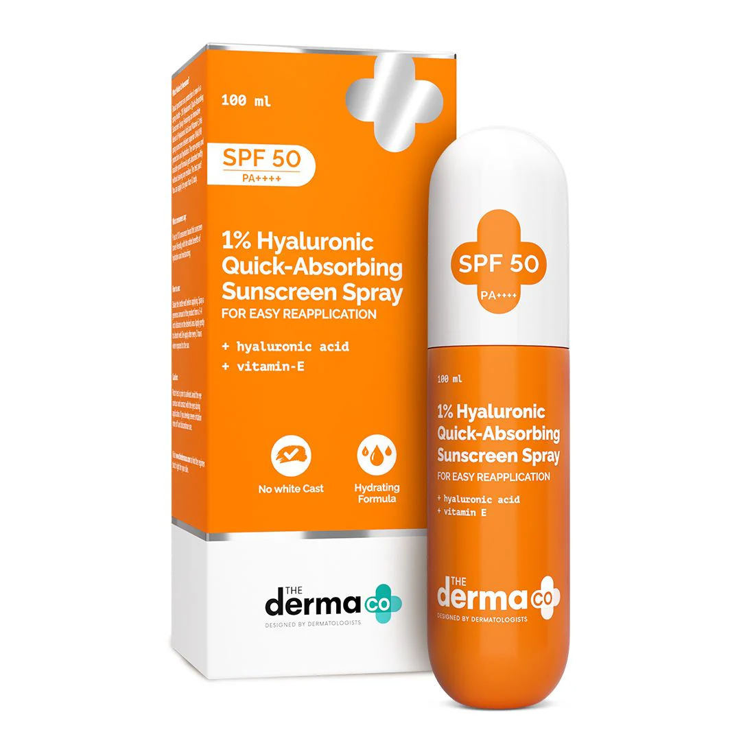 1% Hyaluronic Quick-Absorbing Sunscreen Spray with Hyaluronic Acid & Vitamin E - 100 ml - Image 8