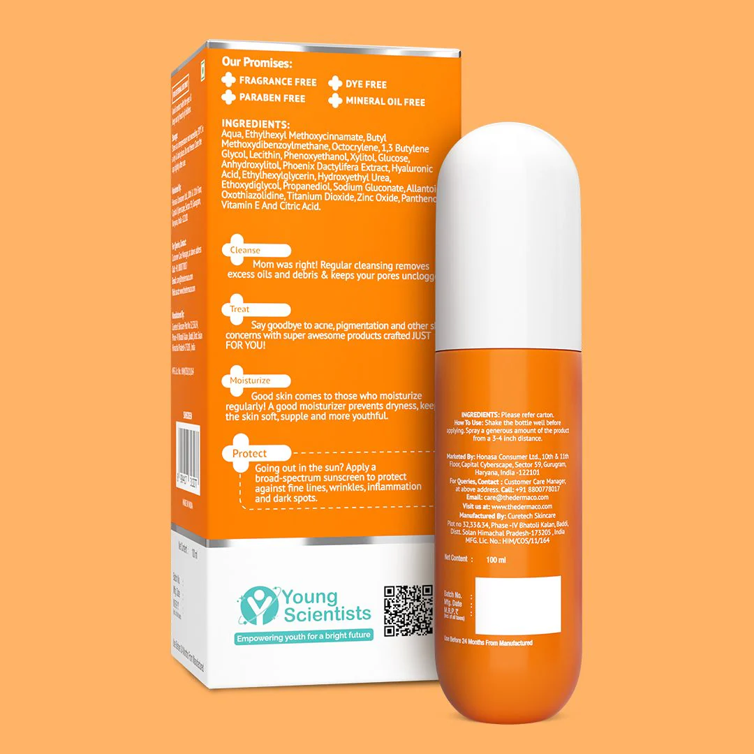 1% Hyaluronic Quick-Absorbing Sunscreen Spray with Hyaluronic Acid & Vitamin E - 100 ml - Image 9