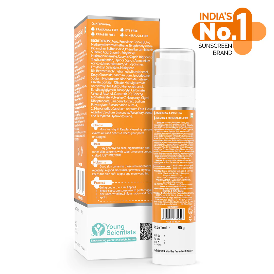 1% Hyaluronic Sunscreen Aqua Gel In Vivo Tested (ISO 24444:2019 Certified, CTRI/2025/02/080287) with SPF 50 & PA++++ - 50g - Image 12