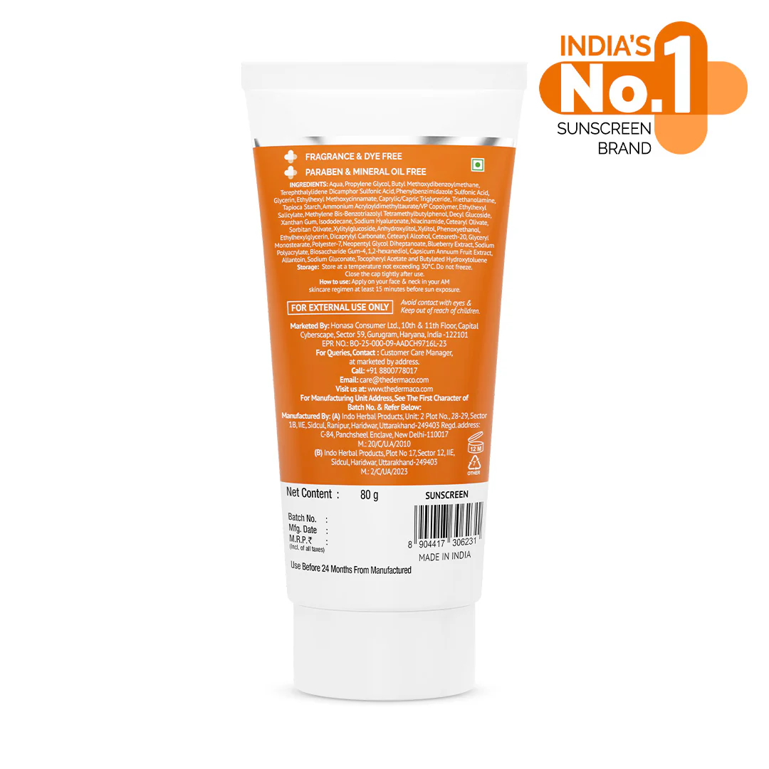 1% Hyaluronic Sunscreen Aqua Gel In-Vivo Tested (ISO 24444:2019 Certified, CTRI/2025/02/080287) with SPF 50 & PA++++ - 80g - Image 11