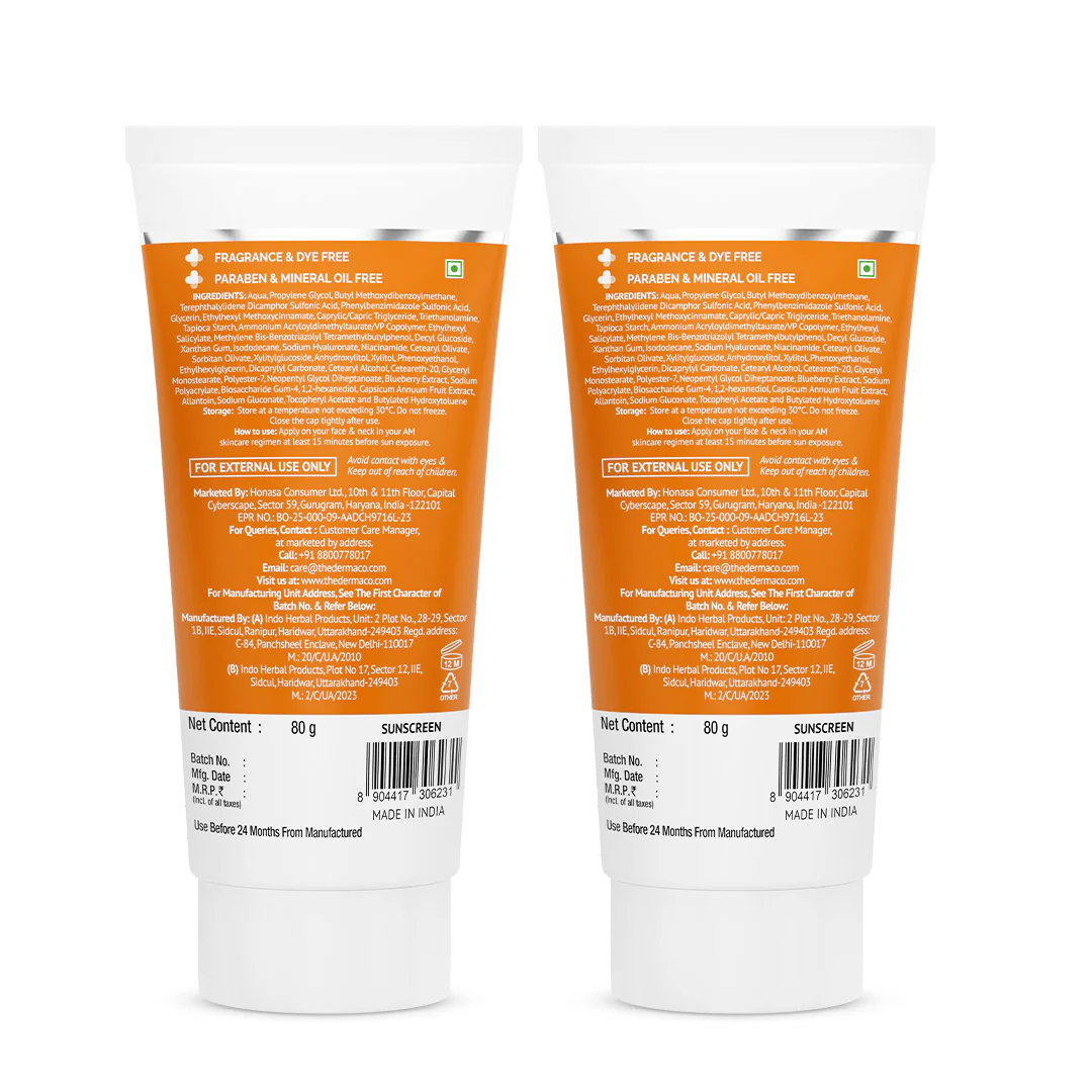 1% Hyaluronic Sunscreen Aqua Gel In Vivo Tested (ISO 24444:2019 Certified, CTRI/2025/02/080287) with SPF 50 & PA++++ - 80g (Pack of 2) - Image 10