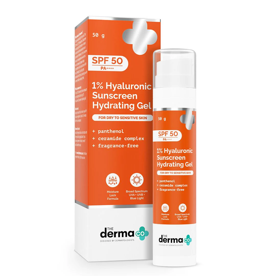 1% Hyaluronic Sunscreen Hydrating Gel In Vivo Tested (ISO 24444:2019 Certified, CTRI/2025/01/079445) with SPF 50 PA++++ - 50 g - Image 11
