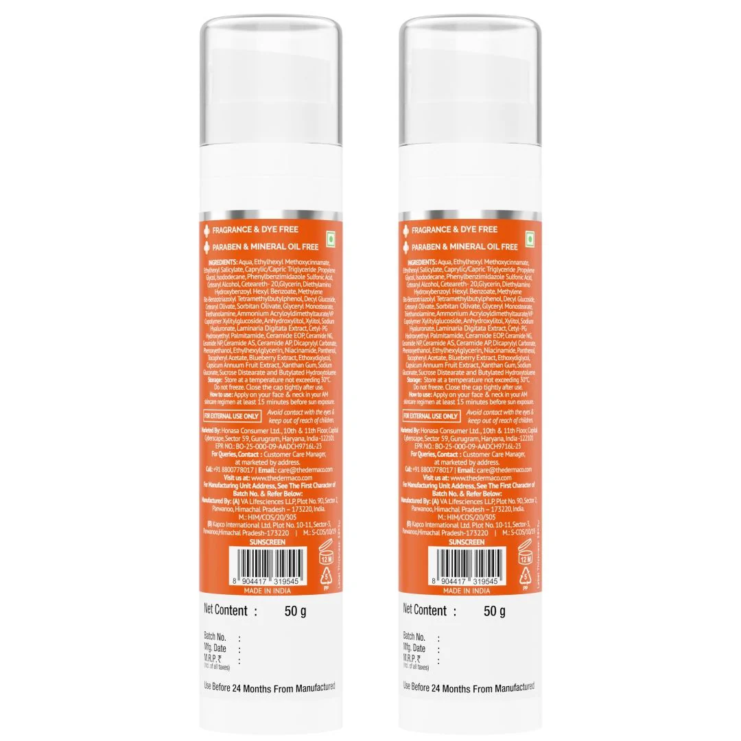 1% Hyaluronic Sunscreen Hydrating Gel In Vivo Tested (ISO 24444:2019 Certified, CTRI/2025/01/079445) with SPF 50 PA++++ - 50 g (Pack of 2) - Image 11
