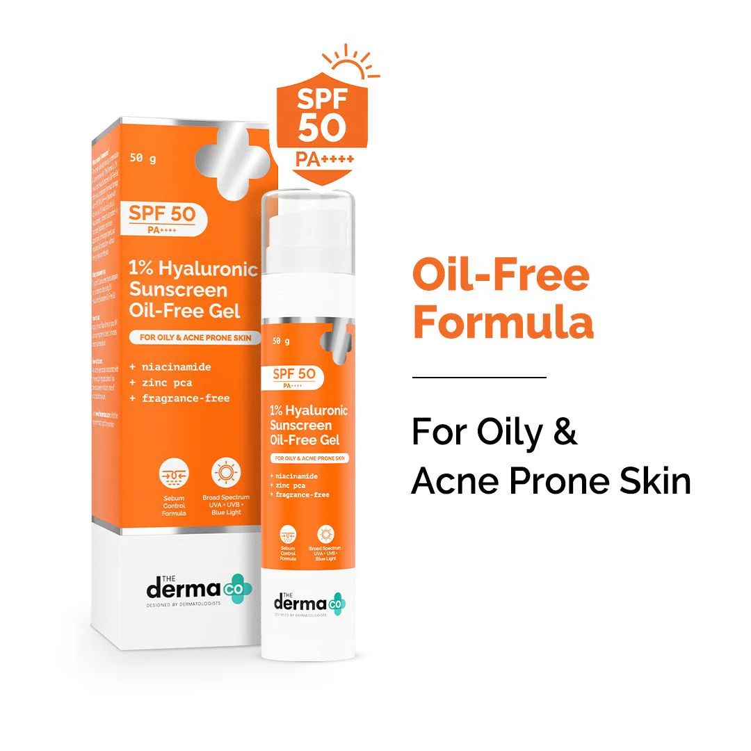 1% Hyaluronic Sunscreen Oil-Free Matte Gel In Vivo Tested (ISO 24444:2019 Certified, CTRI/2025/02/079913) (Pack of 2) - Image 2