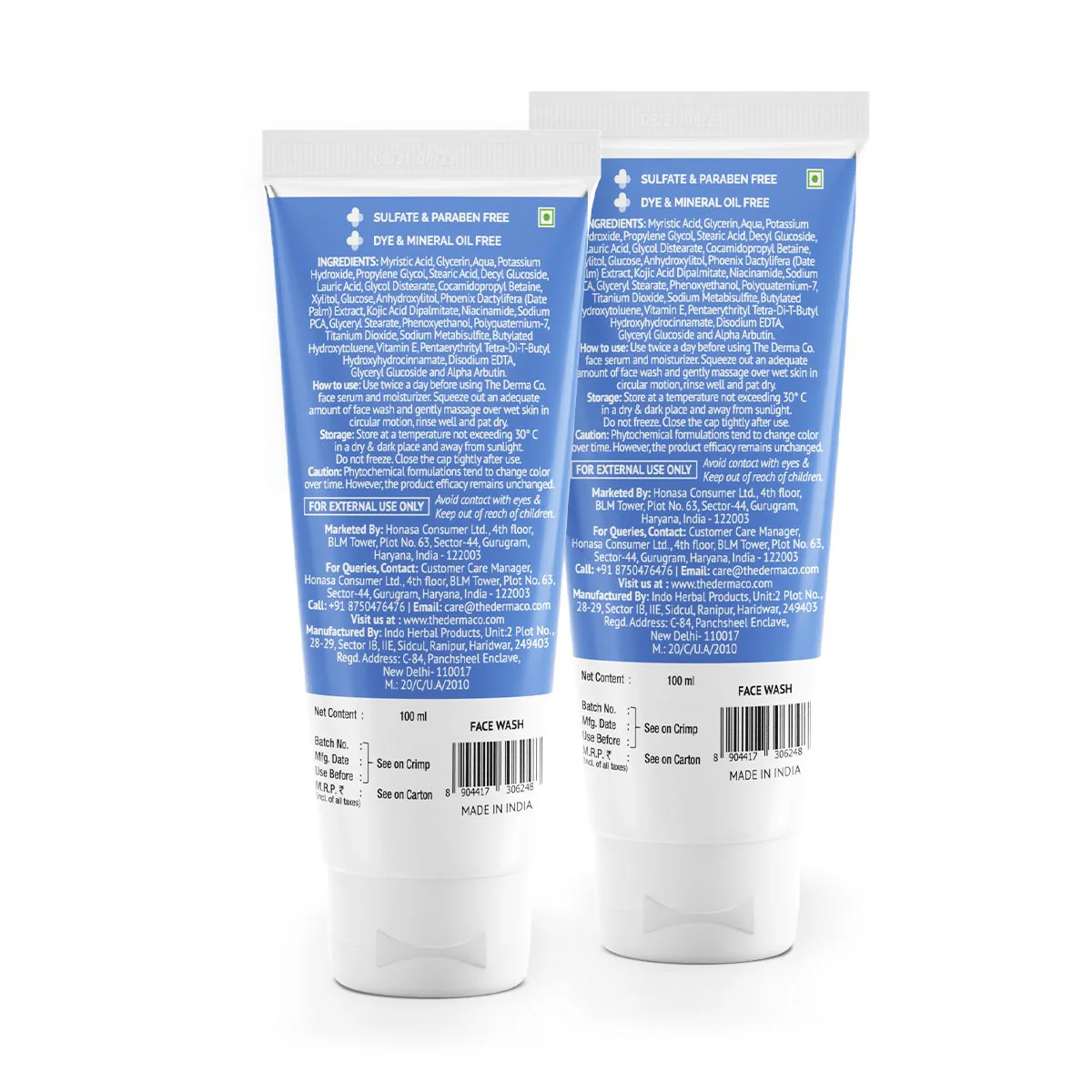 1% Kojic Acid Face Wash with Niacinamide & Alpha Arbutin For Dark Spots & Pigmentation - 100ml (Pack of 2) - Image 8