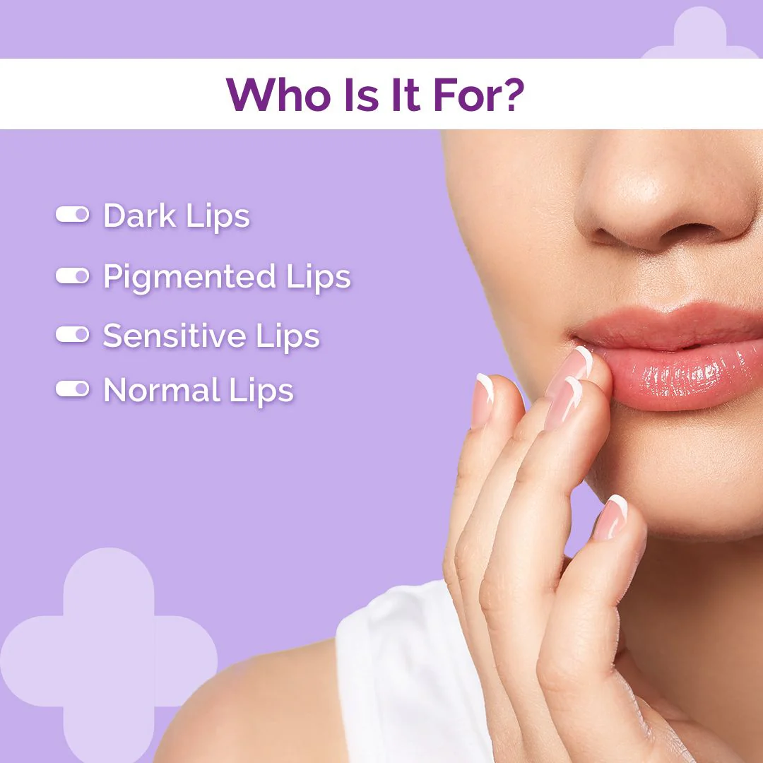 1% Kojic Acid Lip Balm With Alpha Arbutin & Hyaluronic Acid, SPF 30 PA++ for Dark & Pigmented Lips - 4.5g (Pack of 2) - Image 5