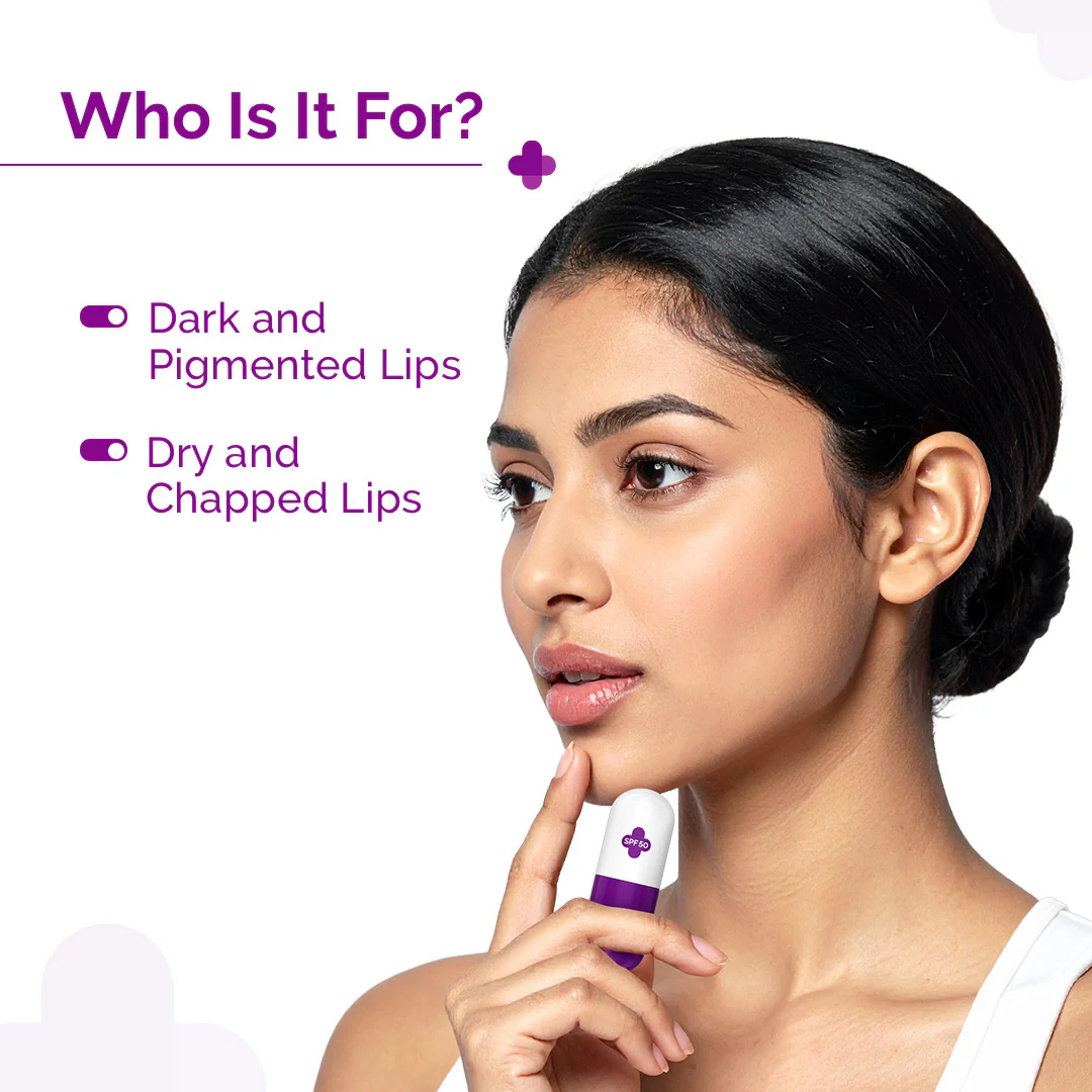 1% Kojic Acid Lip Balm with Alpha Arbutin & Hyaluronic Acid with SPF 50 - 4.5g (Pack Of 2) - Image 4