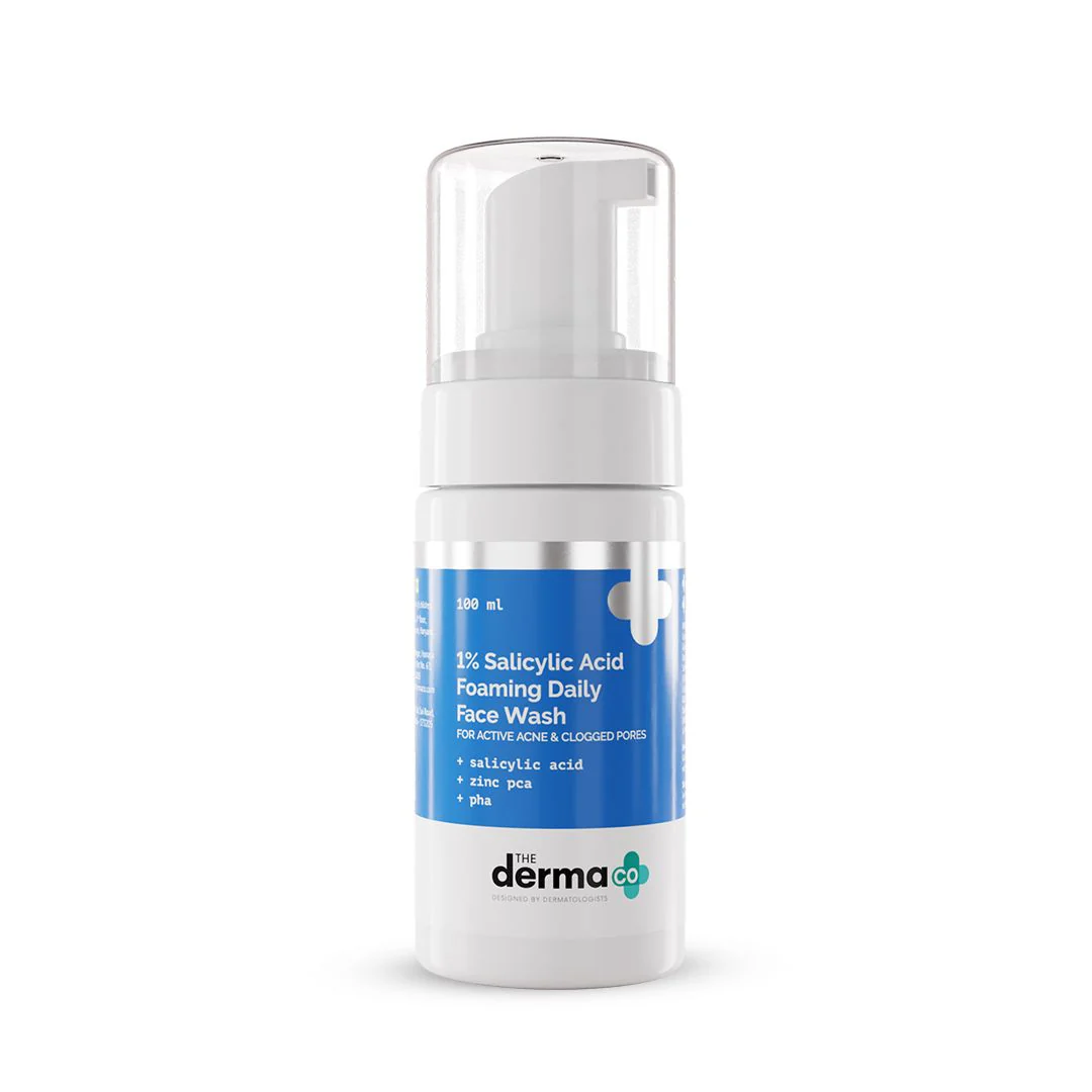 1% Salicylic Acid Foaming Daily Face Wash with Salicylic Acid, Zinc PCA & PHA  - 100 ml - Image 7