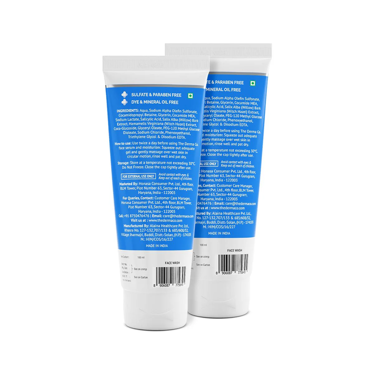 1% Salicylic Acid Gel Face Wash with Salicylic Acid & Witch Hazel - 100ml (Pack of 2) - Image 8