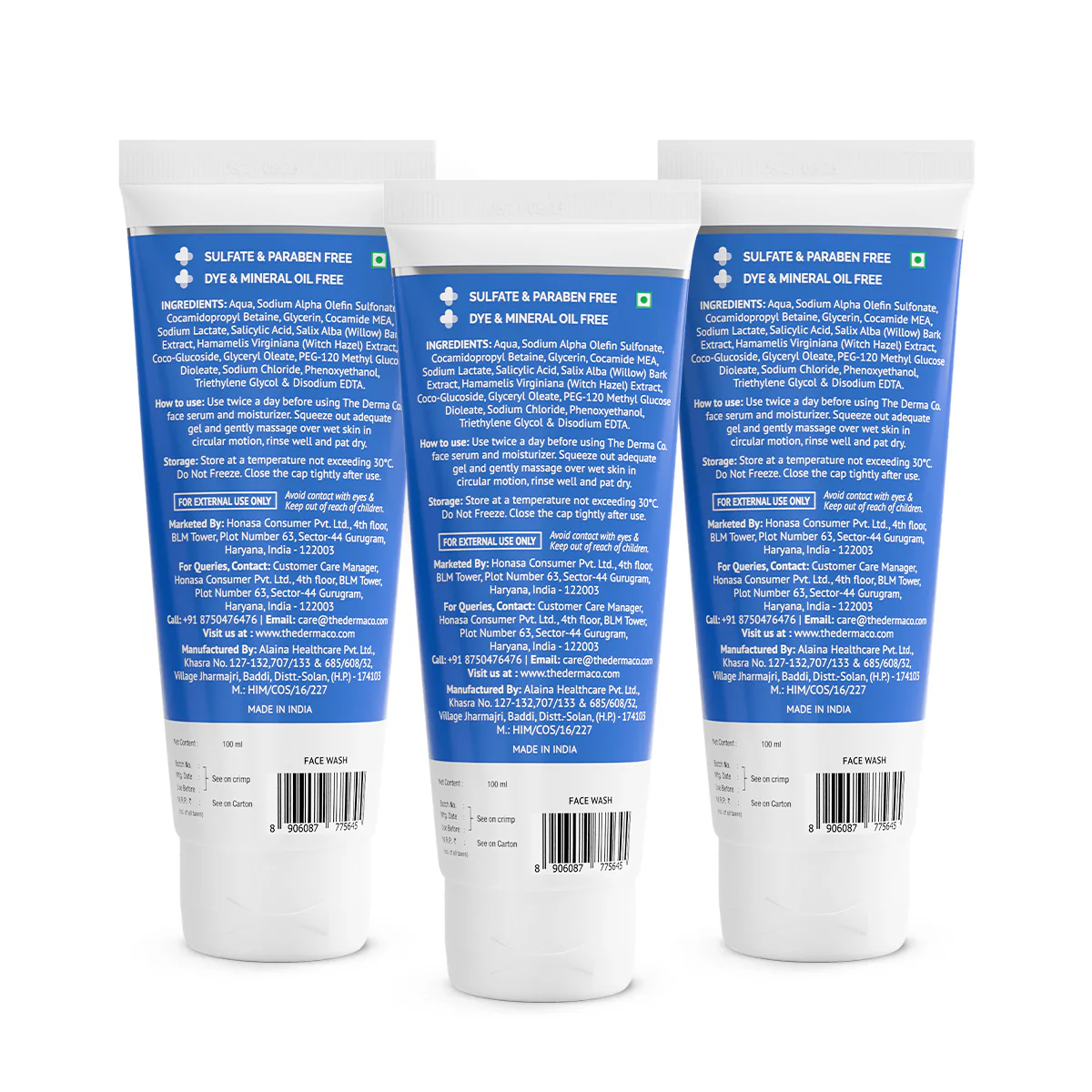 1% Salicylic Acid Gel Face Wash with Salicylic Acid & Witch Hazel - 100ml (Pack Of 3) - Image 7
