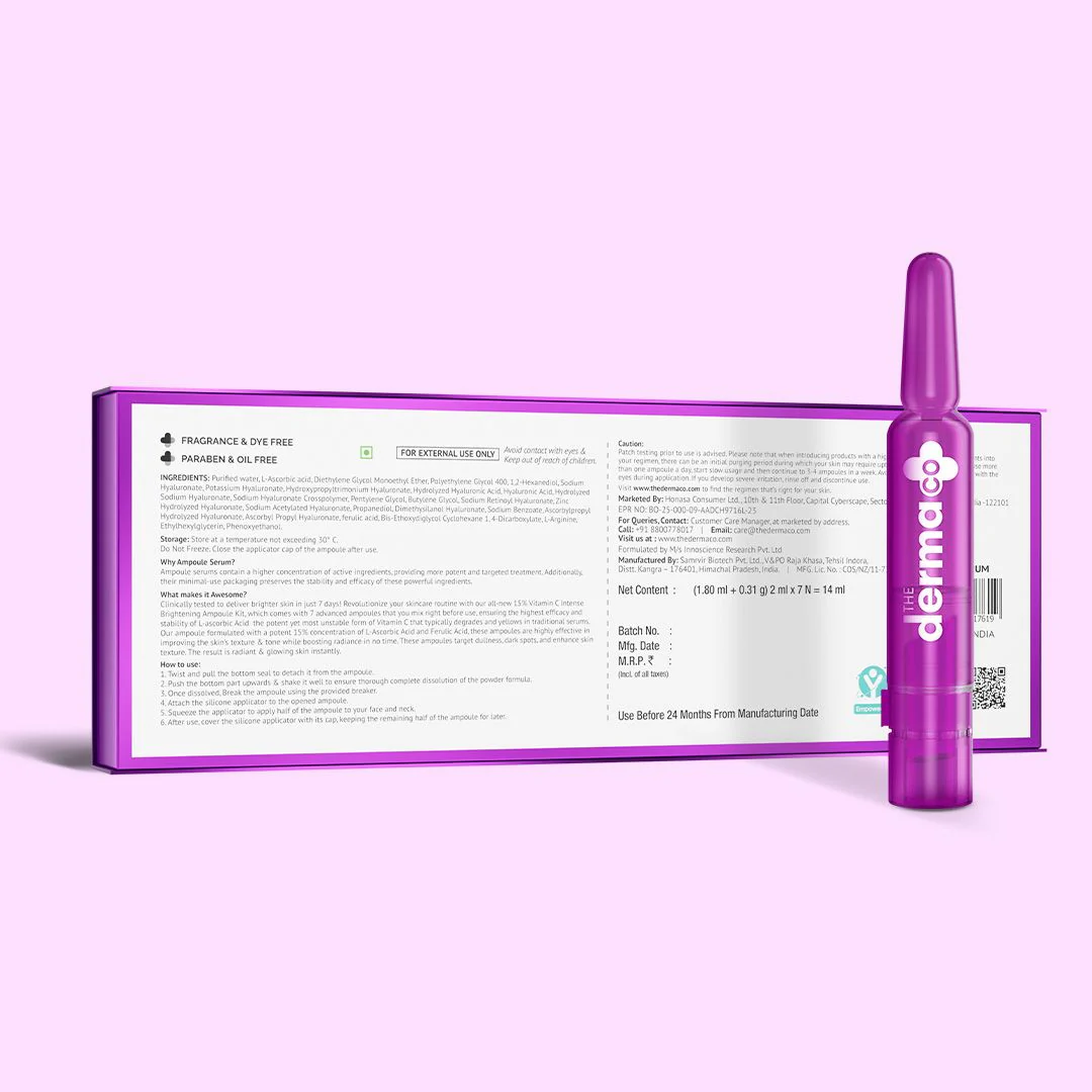 15% Vitamin C Intense Brightening Ampoule Kit - 14ml - Image 11
