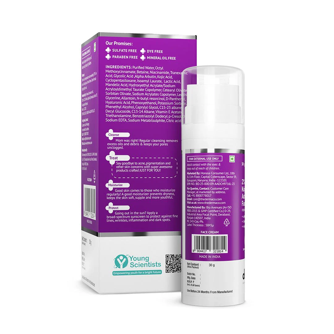 2% Kojic Acid Advanced Face Cream - 30g - Image 9
