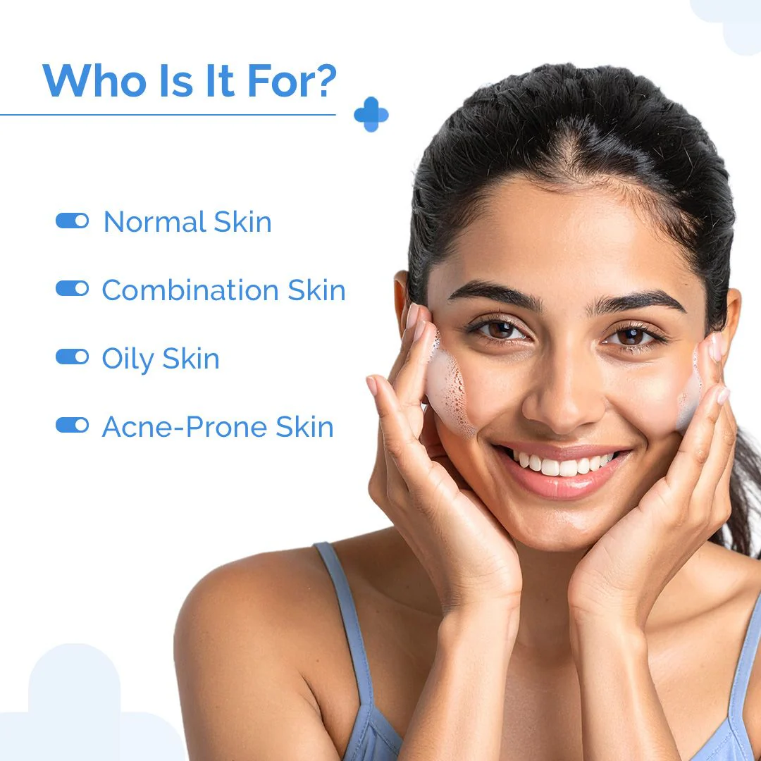 2% Sali-Cinamide Anti-Acne Face Wash with 2% Salicylic Acid & 2% Niacinamide - 80ml (Pack Of 3) - Image 3