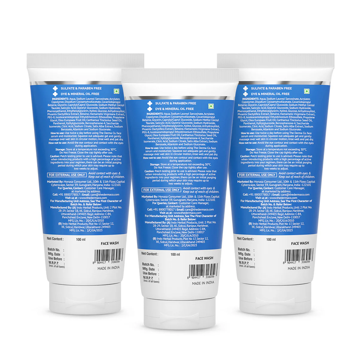 2% Salicylic Acid Gel Face Wash with Salicylic Acid & Witch Hazel - 100ml (Pack Of 3) - Image 7