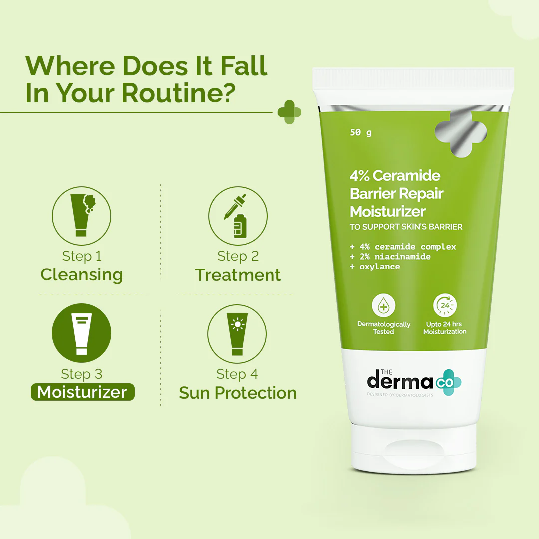 4% Ceramide Barrier Repair Moisturizer with Ceramide, Niacinamide, and Oxylance - 50 gm - Image 5