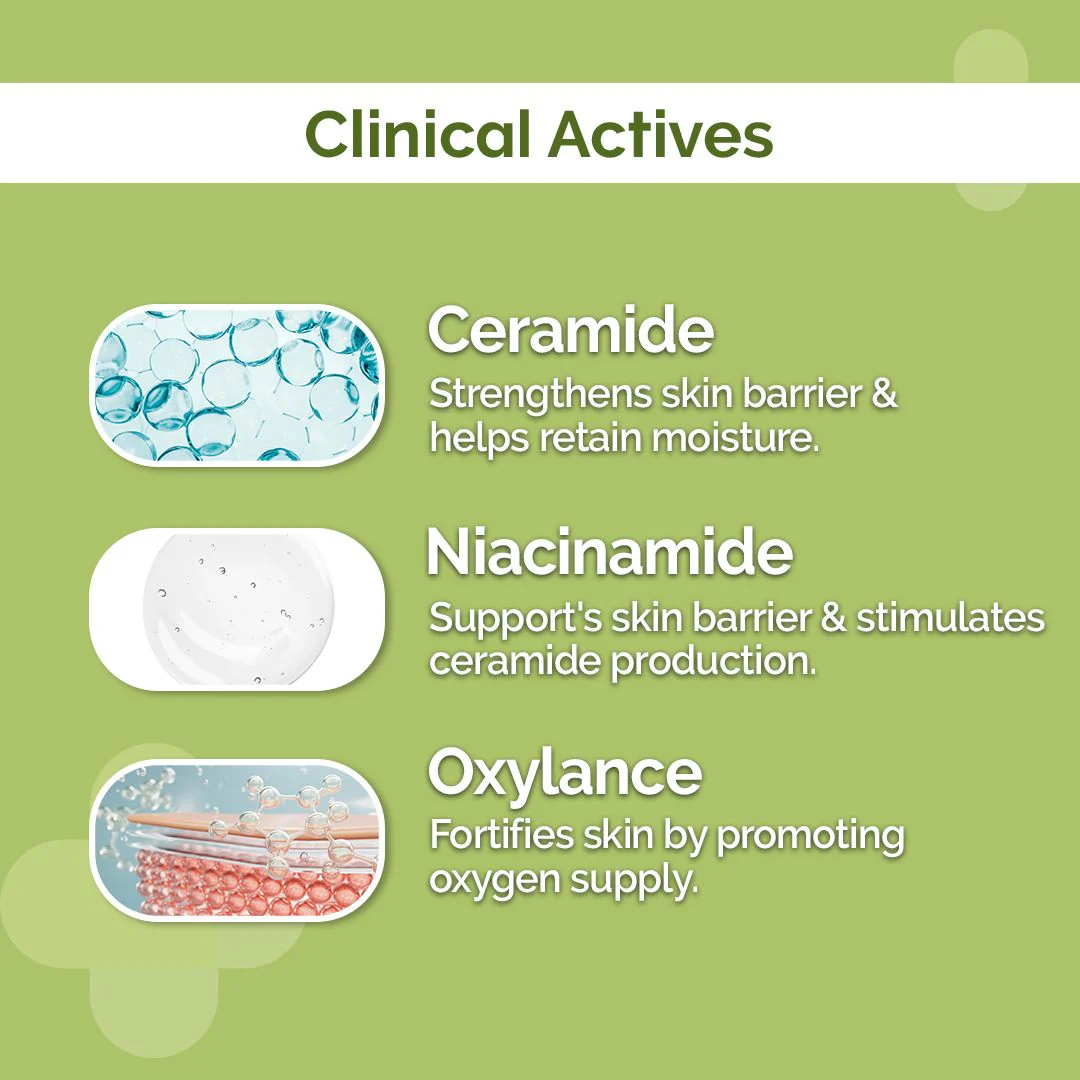 4% Ceramide Barrier Repair Moisturizer with Ceramide, Niacinamide, and Oxylance - 50 gm (Pack of 2) - Image 3