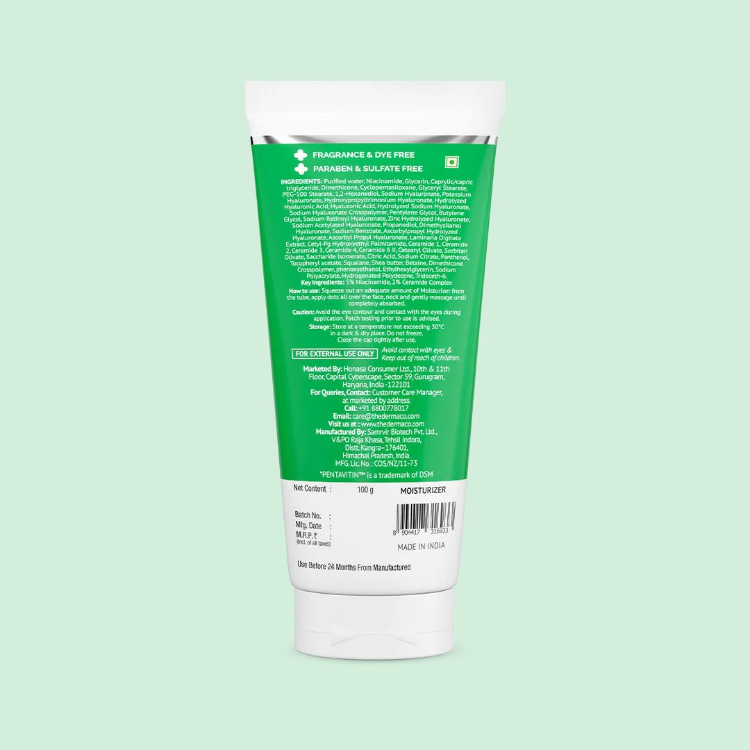 5% Nia-Ceramide Daily Hydrating Moisturizer with 5% Niacinamide & 2% Ceramide - 100g - Image 7
