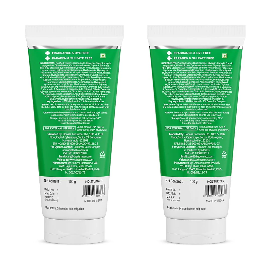 5% Nia-Ceramide Daily Hydrating Moisturizer with 5% Niacinamide & 2% Ceramide - 100g (Pack of 2) - Image 10
