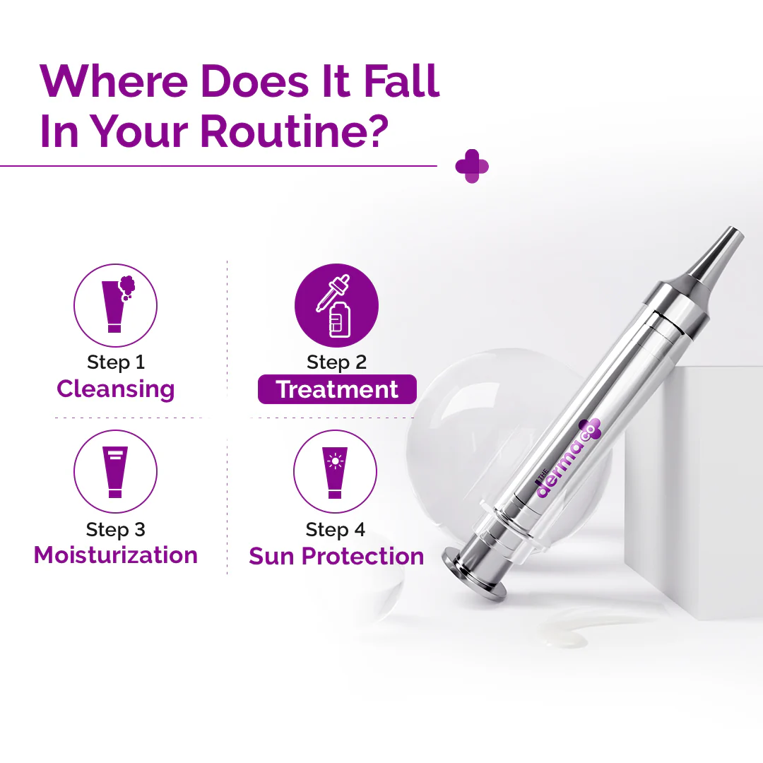50000 PPM Vitamin C Microneedle Serum Shot with Glutathione, Panthenol & Hyaluronic Acid for Bright & Revitalized Skin - 10 g - Image 7