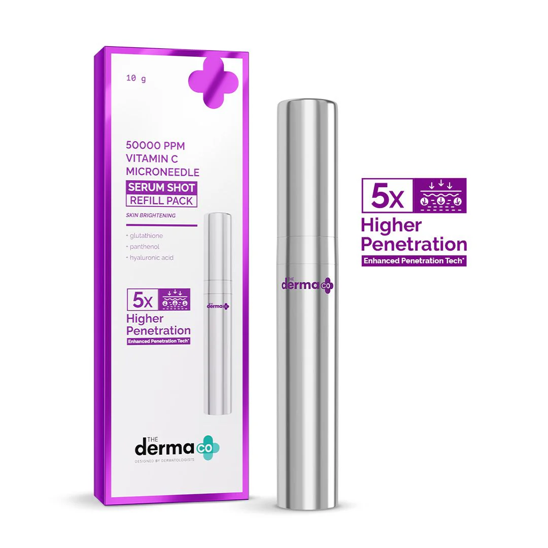 50000 PPM Vitamin C Microneedle Serum Shot Refill Pack - 10g - Image 9