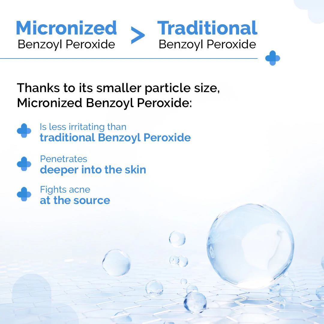 2.5% Benzoyl Peroxide Gel Face Wash with Glycerin & Allantoin for Active Acne - 100 ml - Image 5