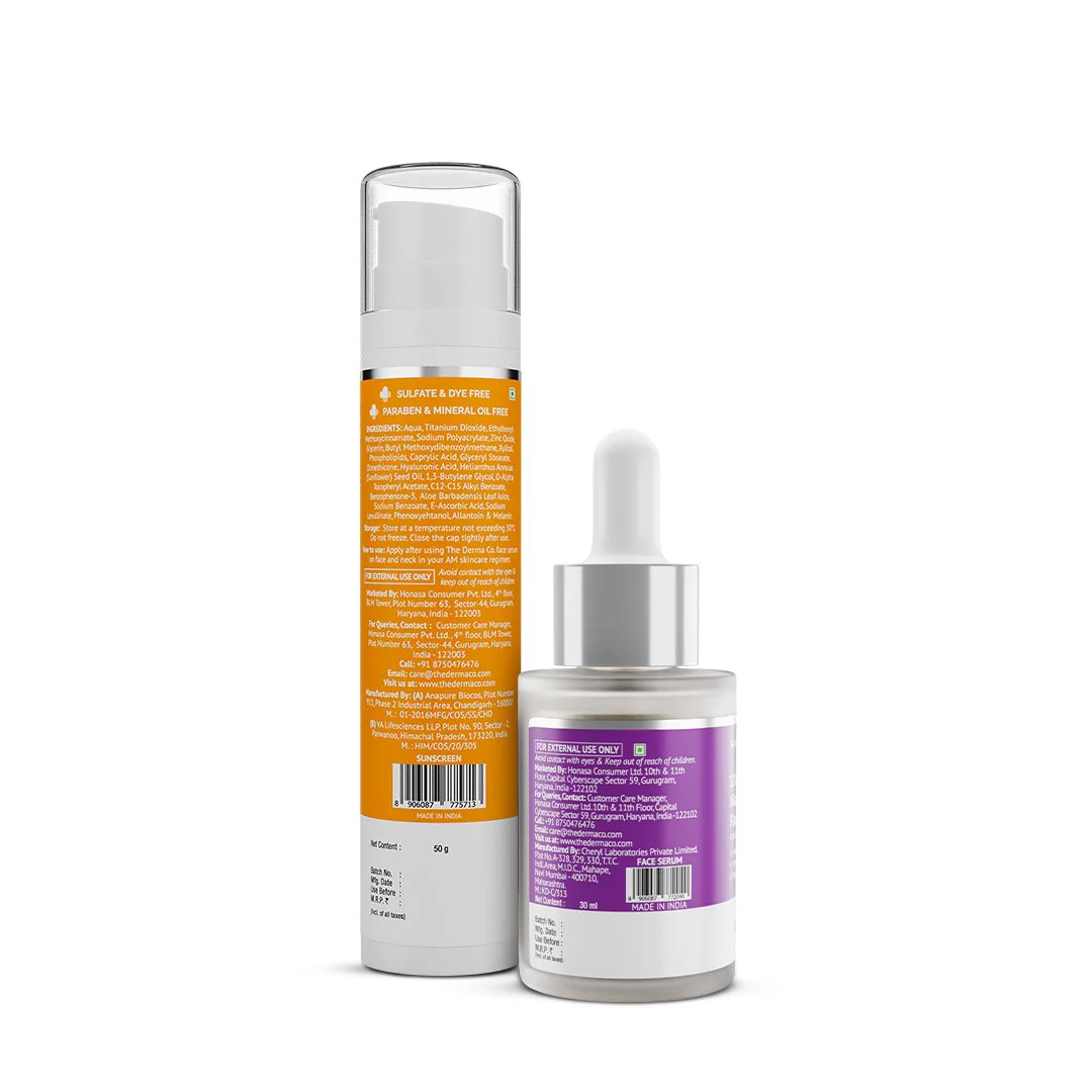 Filter-Free Skin Combo (1% Hyaluronic Sunscreen Aqua Gel + 10% Niacinamide Acid Face Serum) - Image 6