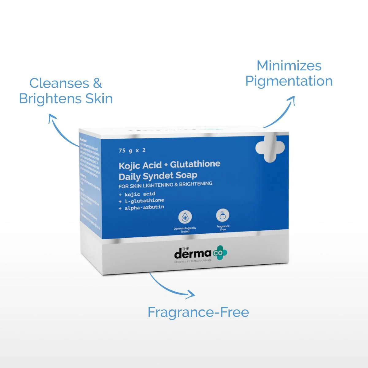 Kojic Acid + Glutathione Daily Syndet Soap with L-Glutathione & Alpha Arbutin - 75 g (Pack of 4) - Image 3