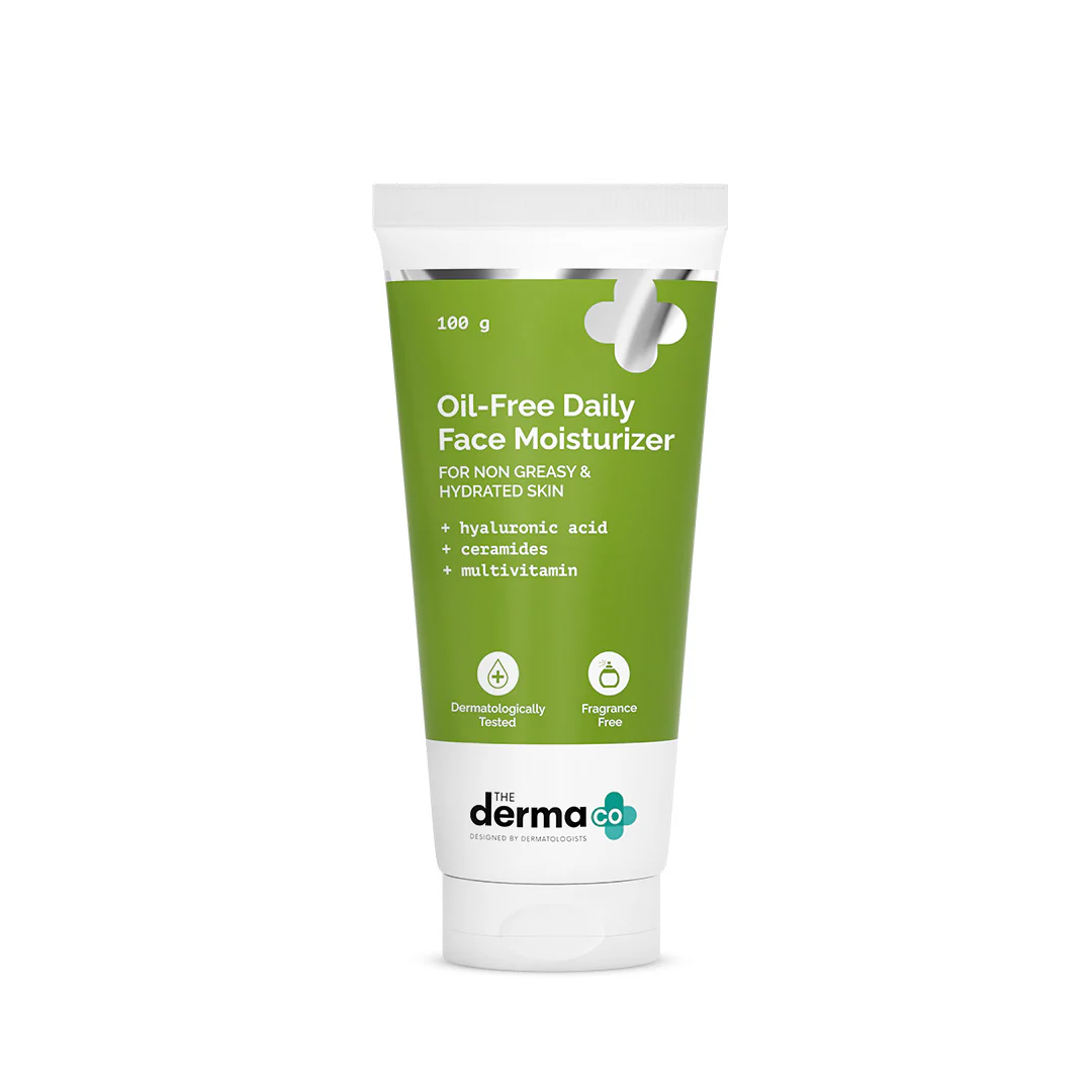 Oil-Free Daily Face Moisturizer With Hyaluronic Acid, Ceramides & Multivitamins for Non-Greasy & Hydrated Skin - 100g - Image 7