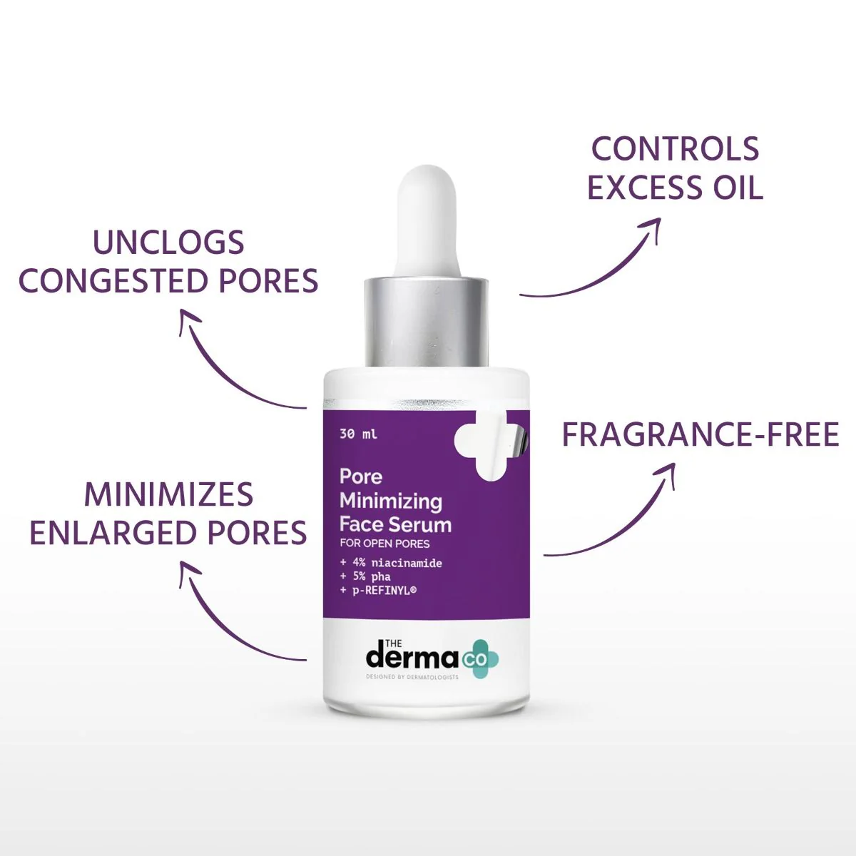 Pore Minimizing Face Serum with 4% Niacinamide, 5% PHA and p-REFINYL® - 30 ml - Image 3