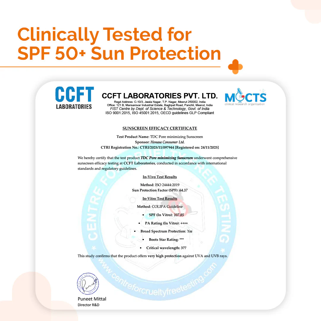 Pore Minimizing Priming Sunscreen with SPF 50 & PA+++ For Open Pores & UVA/UVB Protection - 50g - Image 3