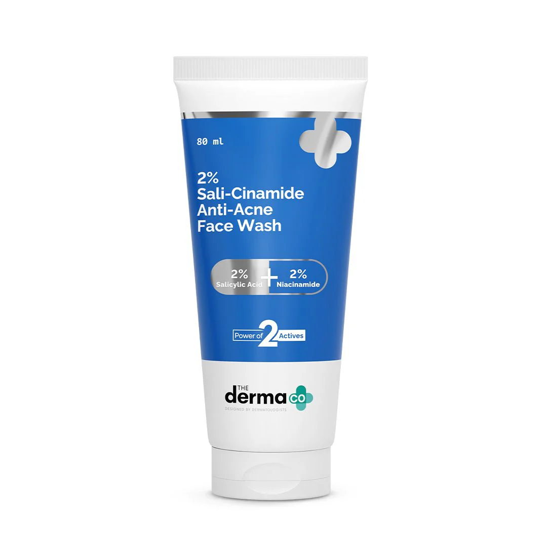 2% Sali-Cinamide Anti-Acne Face Wash with 2% Salicylic Acid & 2% Niacinamide - 80ml - Image 7