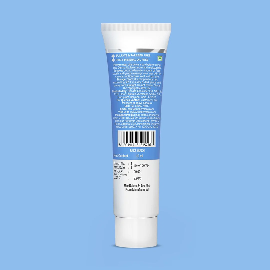 2% Sali-Cinamide Anti-Acne Face Wash - 10 ml - Image 2