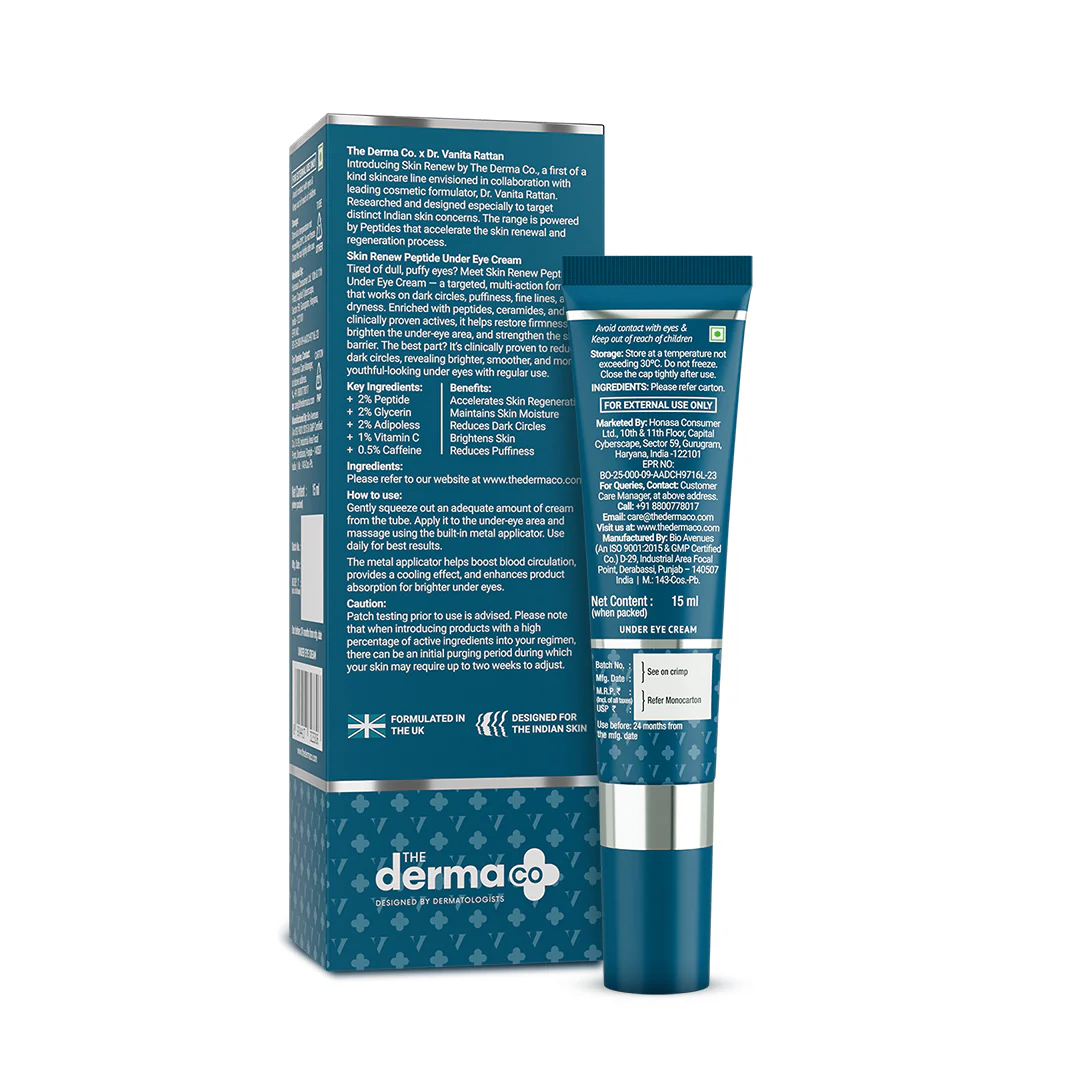 The Derma Co. X Dr V Skin Renew Peptide Under Eye Cream - 15 ml - Image 8