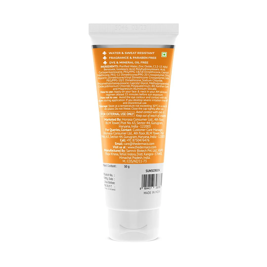 Ultra Light Zinc Mineral Sunscreen with SPF 50 For Broad Spectrum, UVA, UVB &  Blue Light Protection - 50g - Image 9