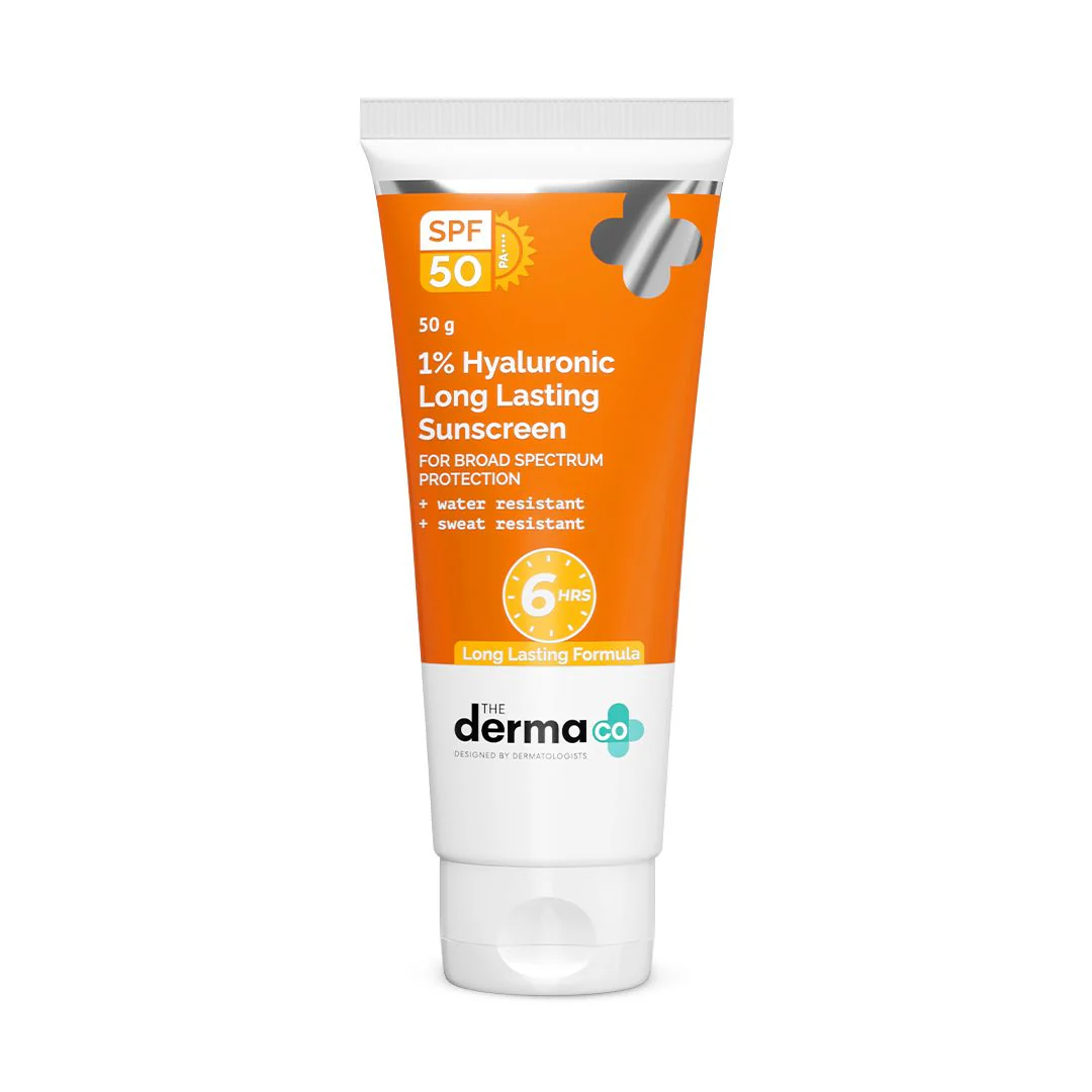 1% Hyaluronic Long Lasting Sunscreen SPF 50 & PA++++ with Hyaluronic Acid & Vitamin E  for Upto 6-Hour Sun Protection- 50 g - Image 10